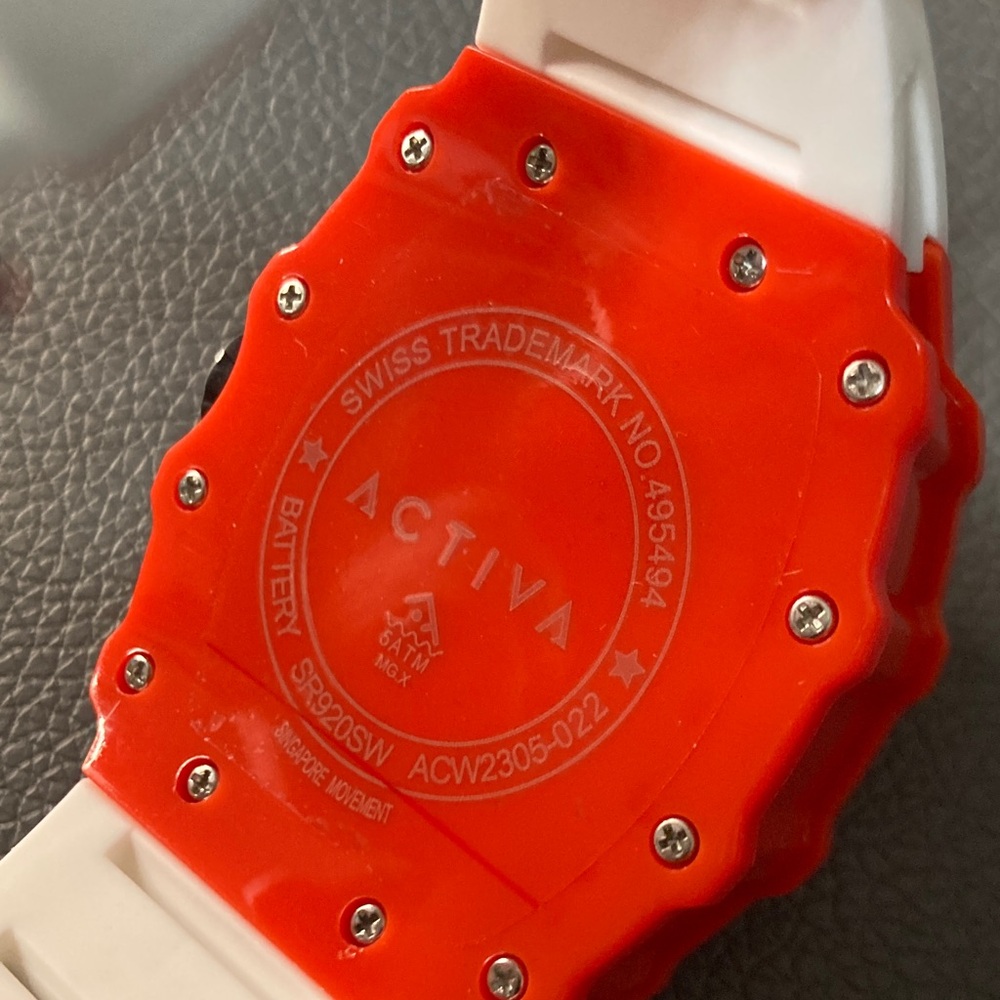Activa Fury X Men's w/Skeleton Dial - 44.3mm, Red/White ACW2305-022 - Picture 6 of 6